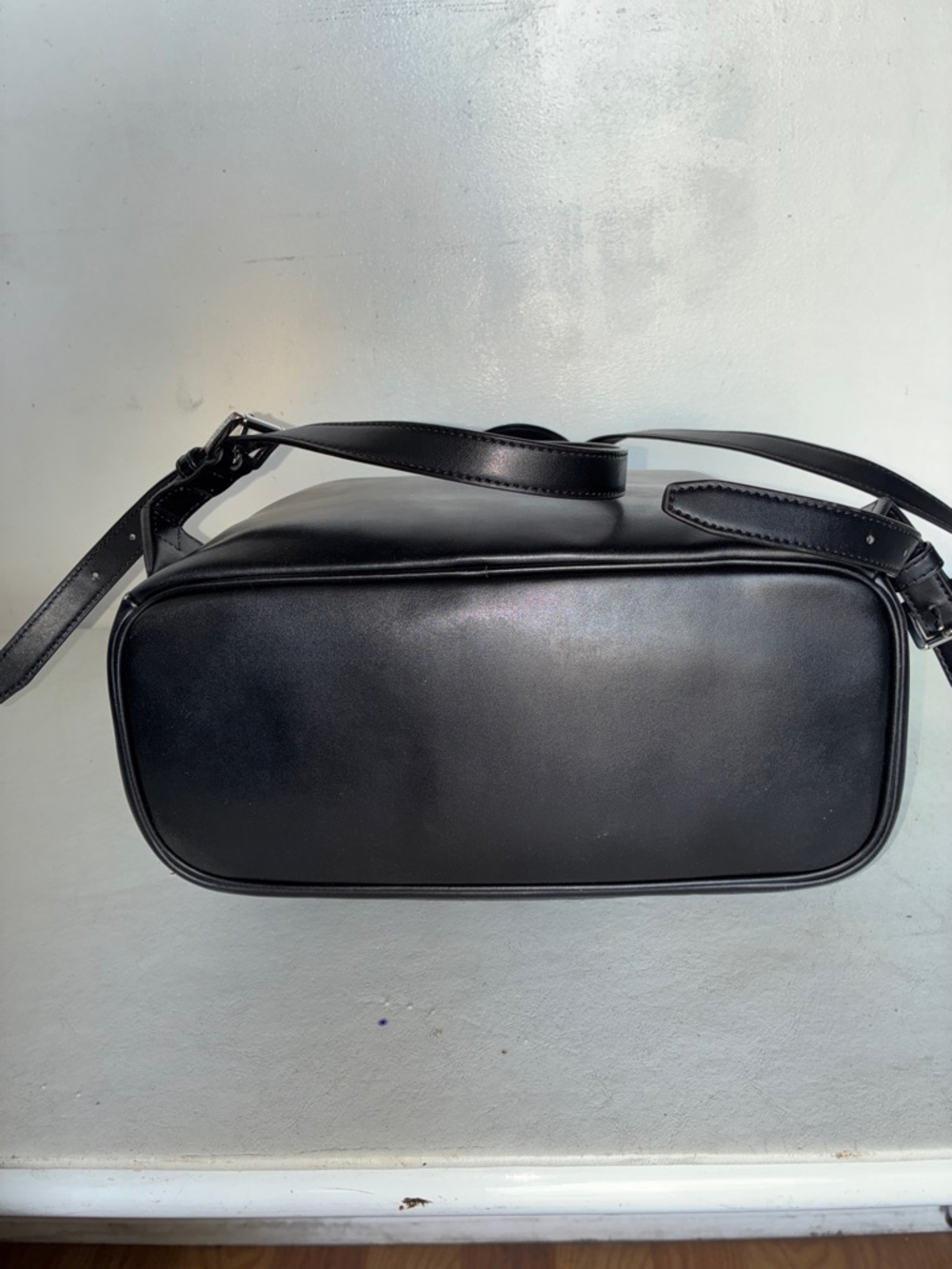Michael Kors Black and Gray Signature MK Backpack - Picture 9 of 12